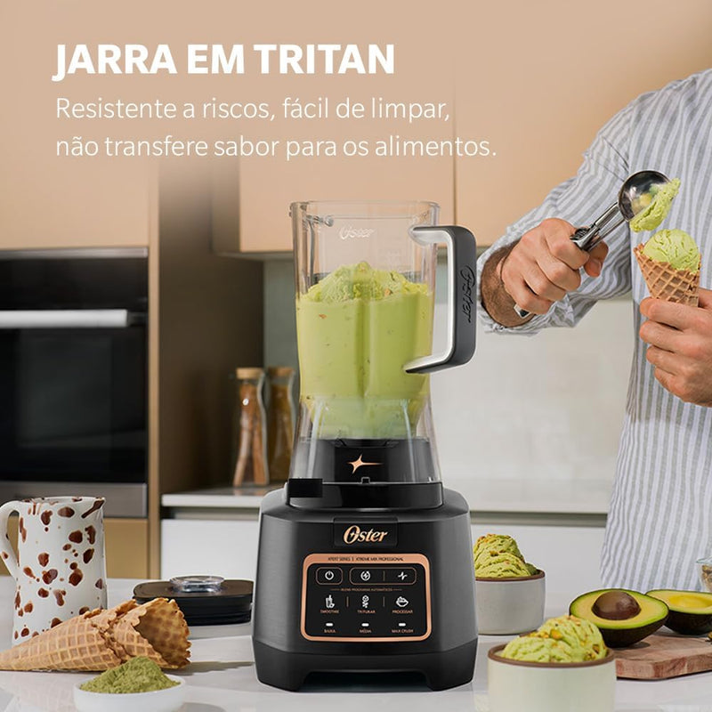 Liquidificador profissional Oster XTREME MIX com Tecnologia Titanium Blade 127V