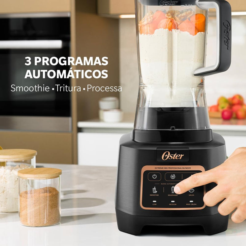 Liquidificador profissional Oster XTREME MIX com Tecnologia Titanium Blade 127V