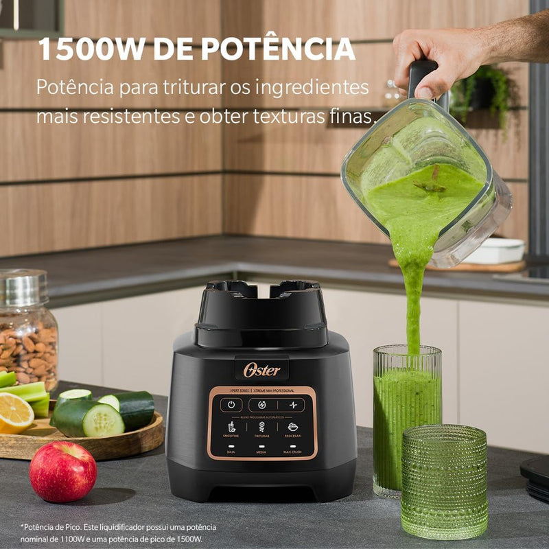 Liquidificador profissional Oster XTREME MIX com Tecnologia Titanium Blade 127V
